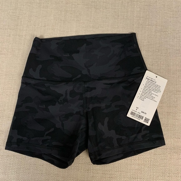 Lululemon Align Short *4" Incognito Camo Multi Grey - Picture 5 of 5